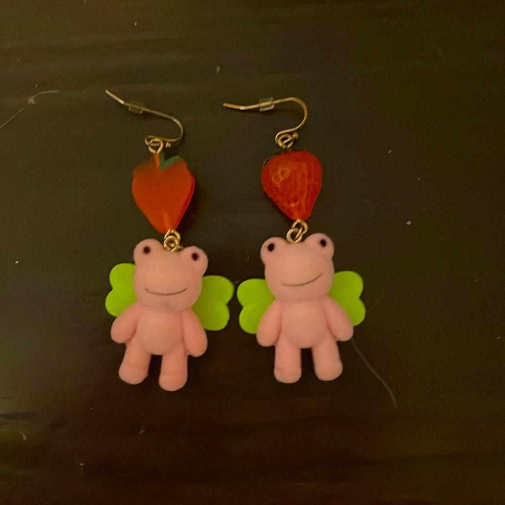 Frog earrings